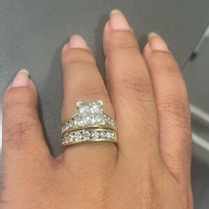 Was not bought as a wedding ring. Just loved the ring.